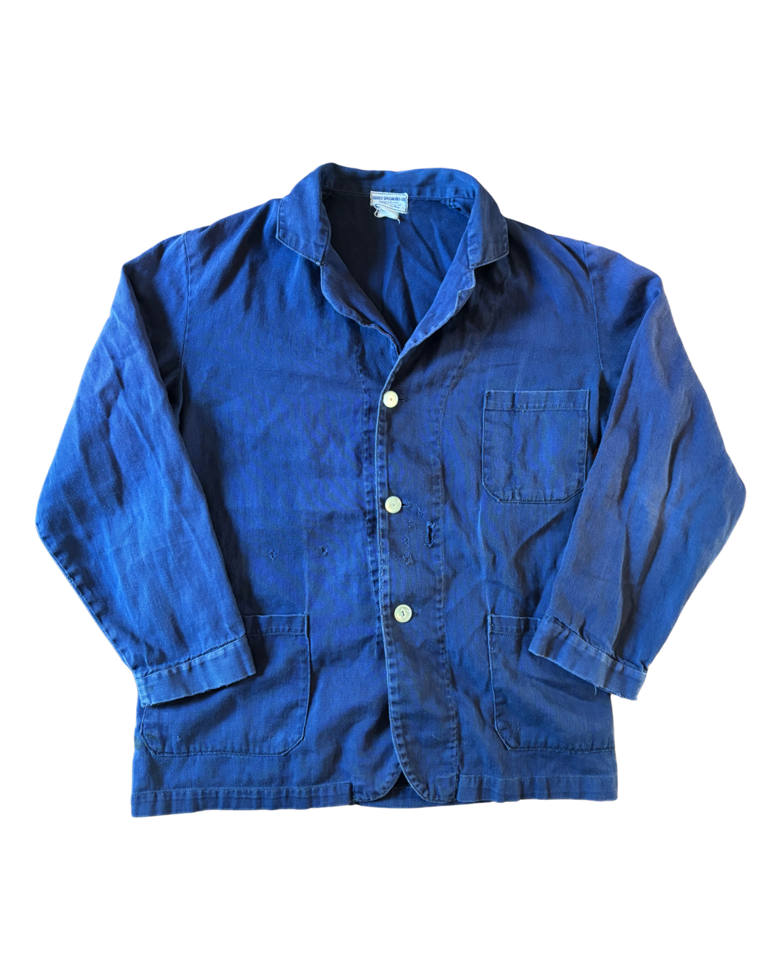 1940's 50's Blue Change Button Chore Coat