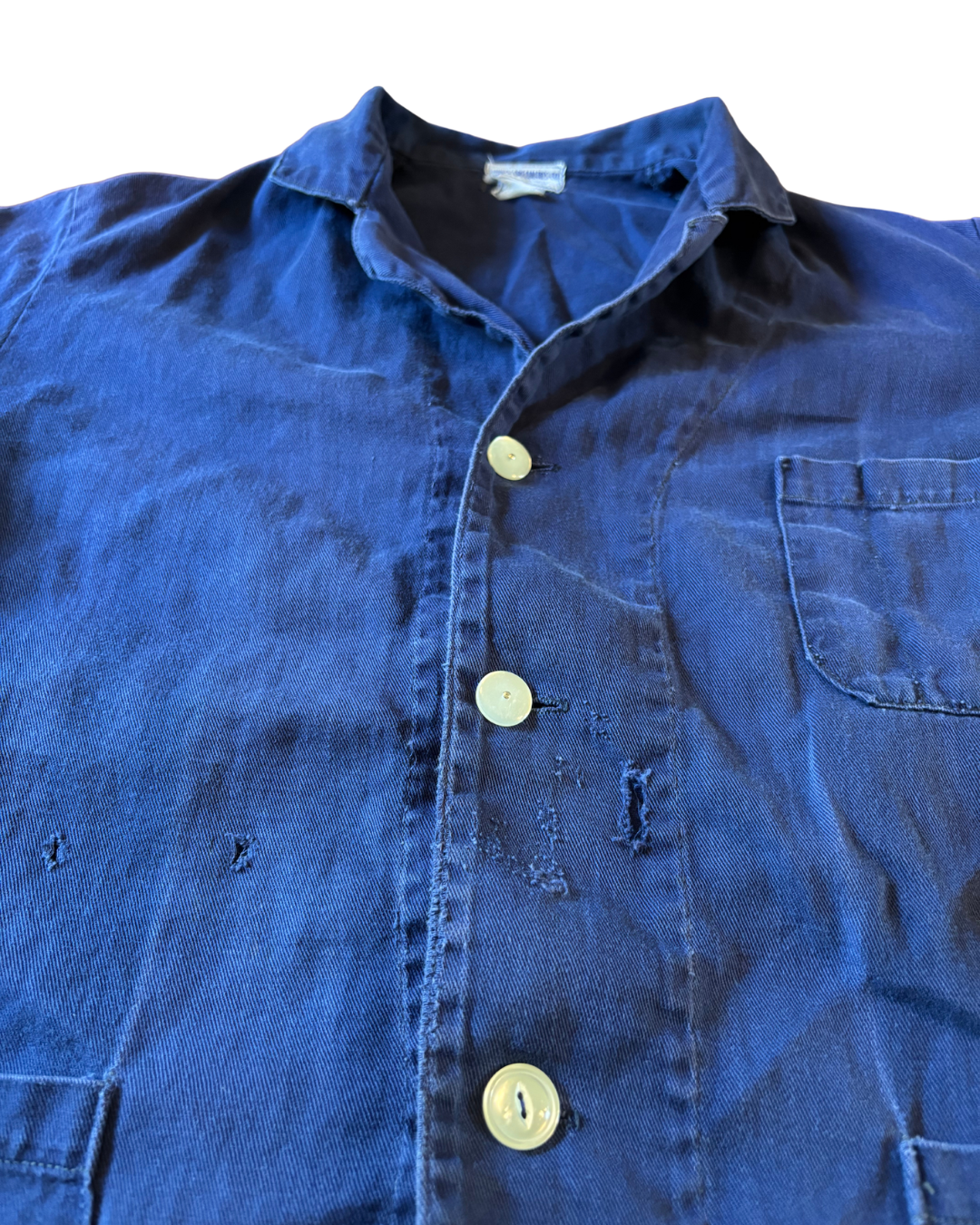 1940's 50's Blue Change Button Chore Coat