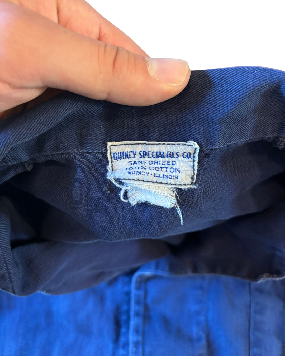 1940's 50's Blue Change Button Chore Coat