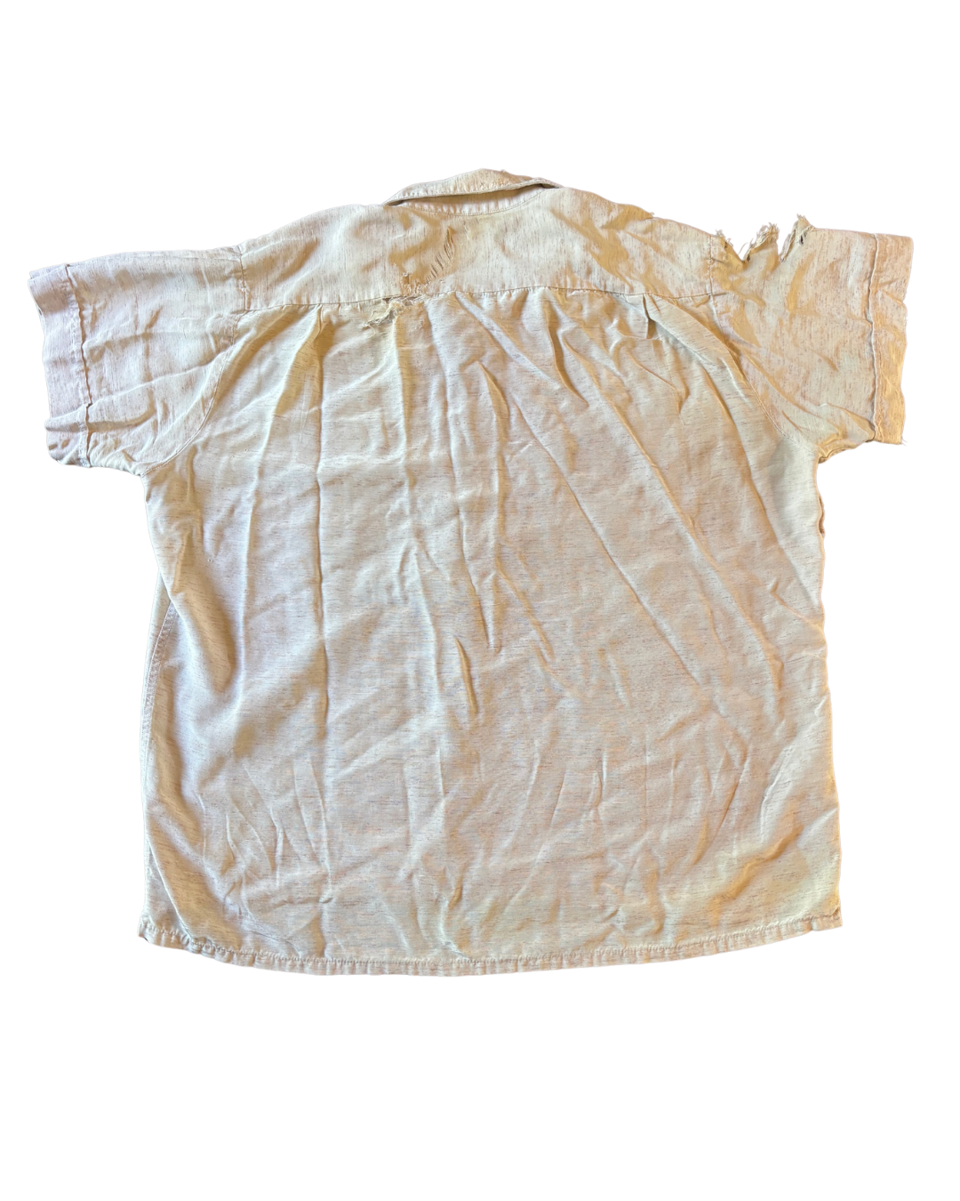 Distressed 1950's Rayon Loop Collar