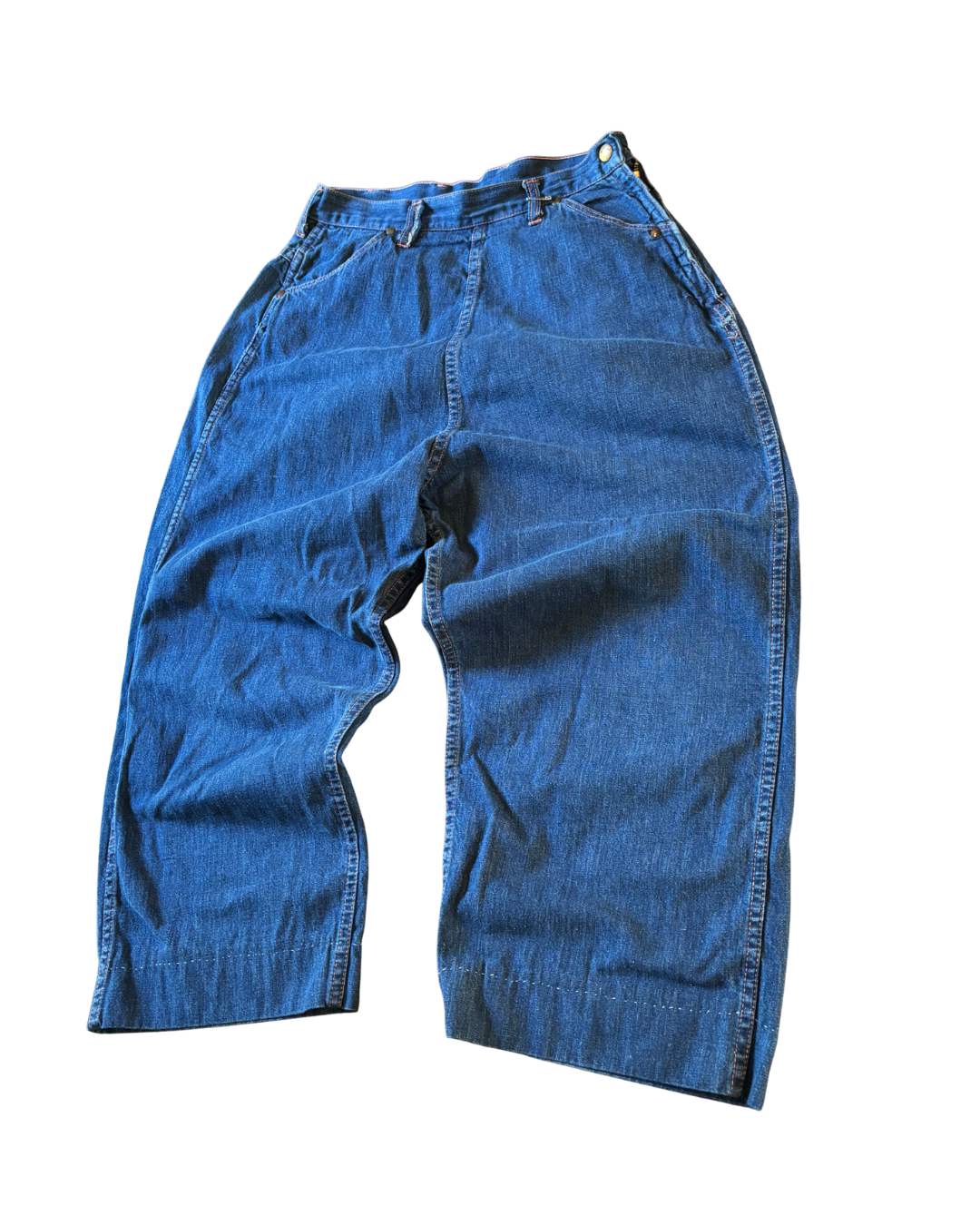 1940's Sanforized Side Zip Capri Jeans
