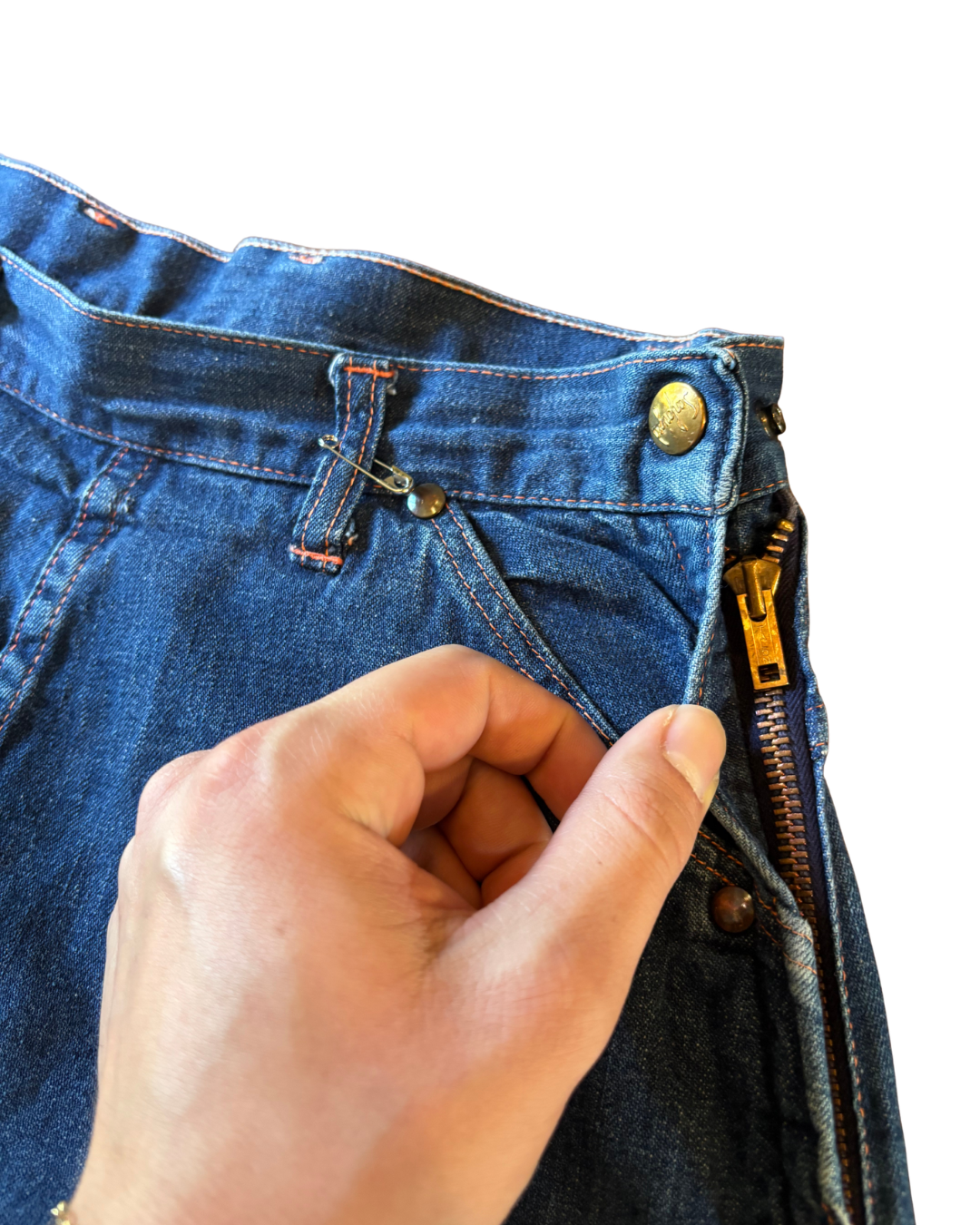 1940's Sanforized Side Zip Capri Jeans