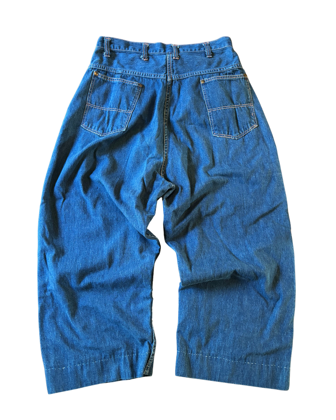 1940's Sanforized Side Zip Capri Jeans