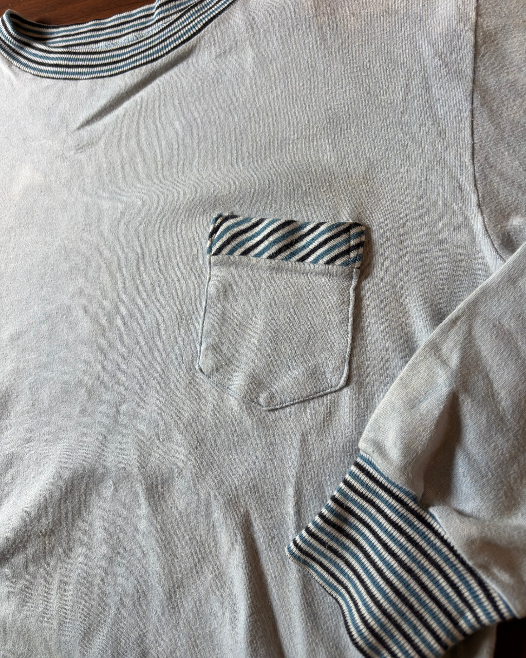 1960's Cotton Long Sleeve Pocket Sweat/Tee