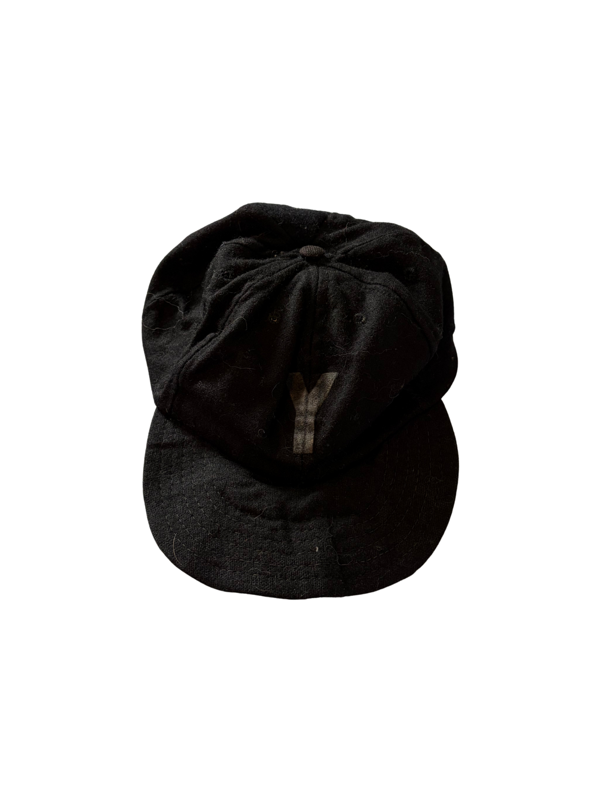 1940's Wool Baseball Cap with "Y" Applique