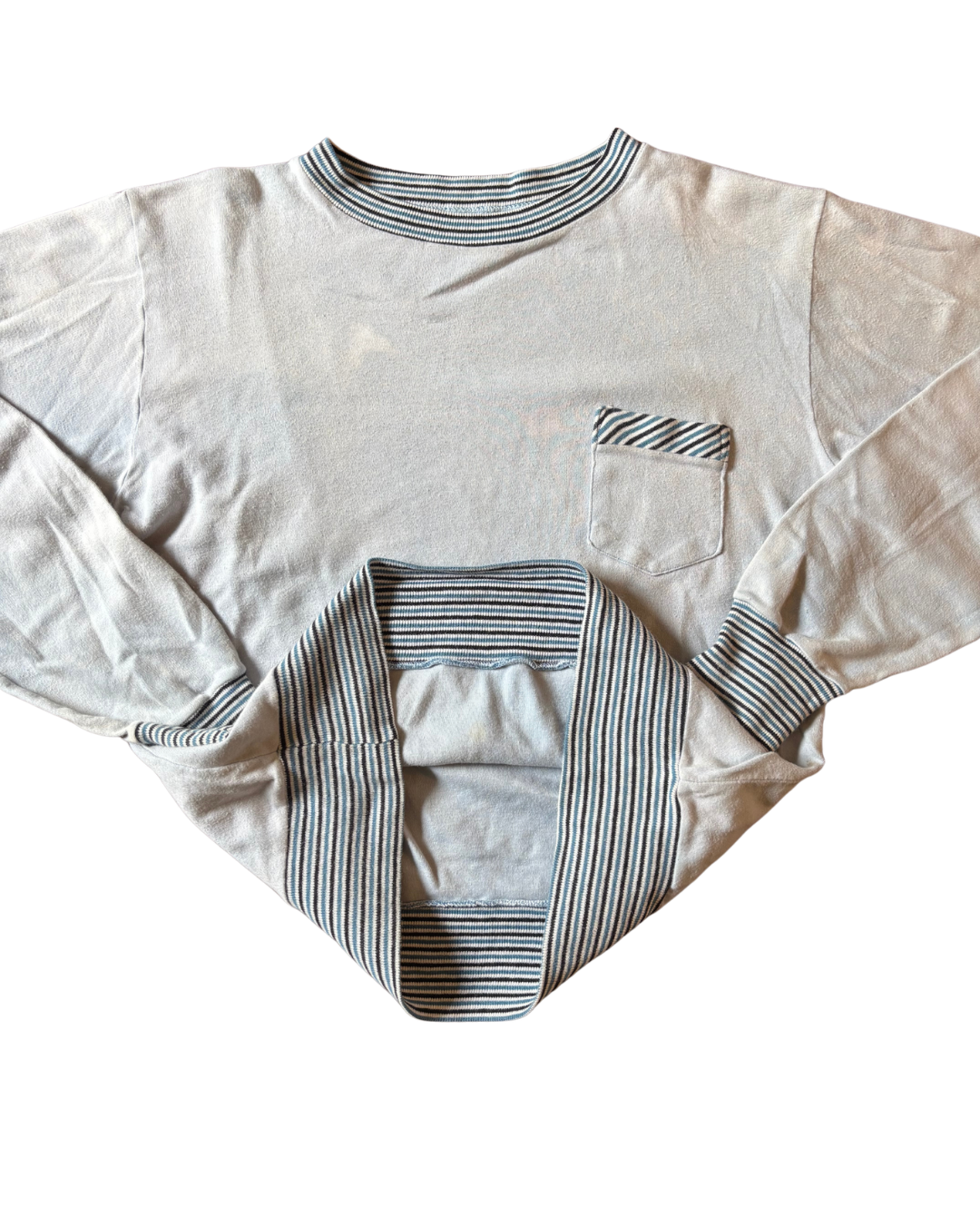1960's Cotton Long Sleeve Pocket Sweat/Tee