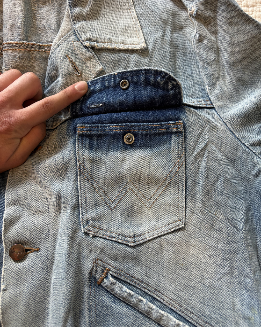 Vintage 1970's Faded Wrangler Jacket