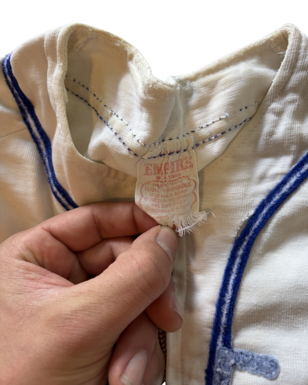 1950's Zip Up Baseball Jersey "Riley"