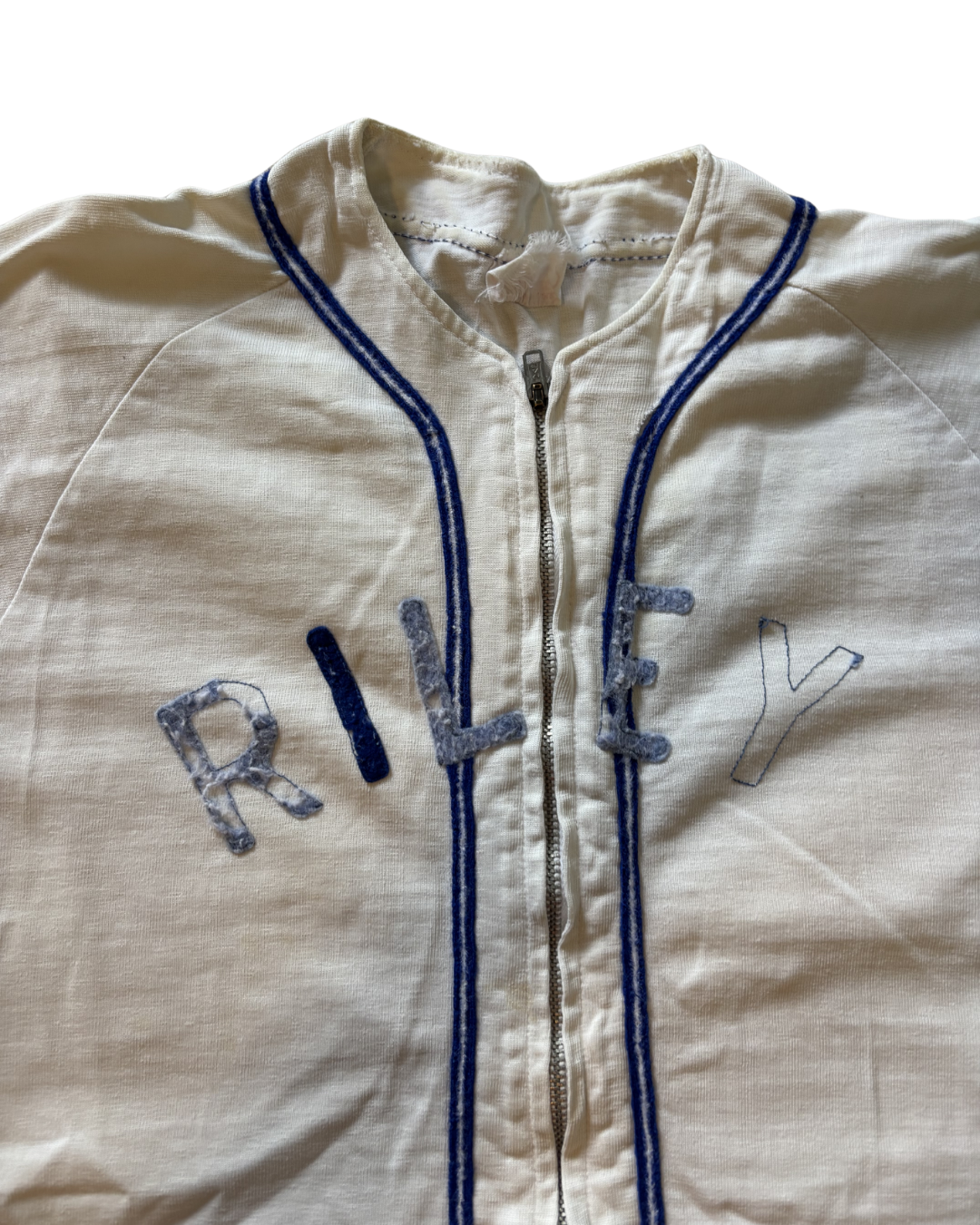 1950's Zip Up Baseball Jersey "Riley"