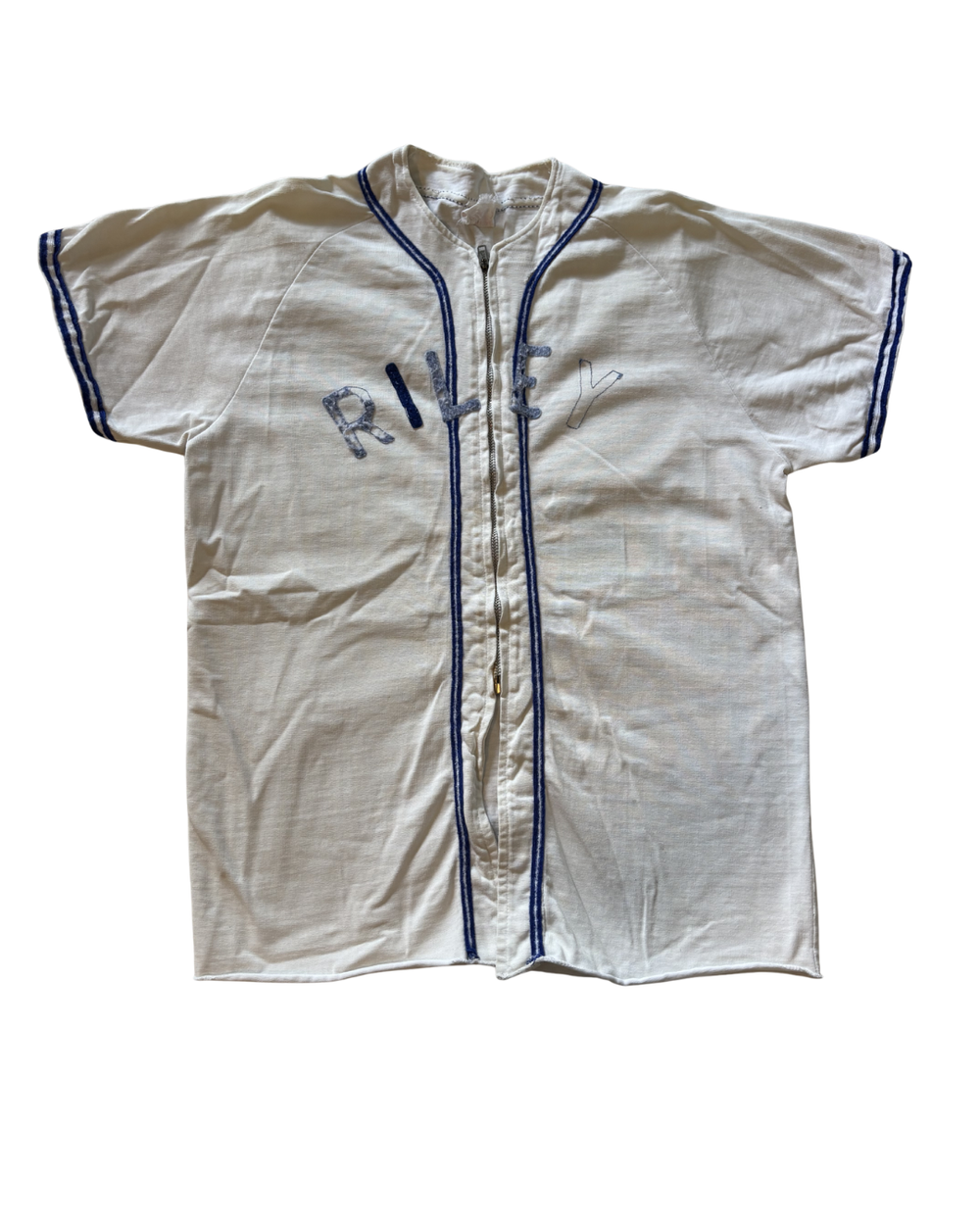 1950's Zip Up Baseball Jersey "Riley"