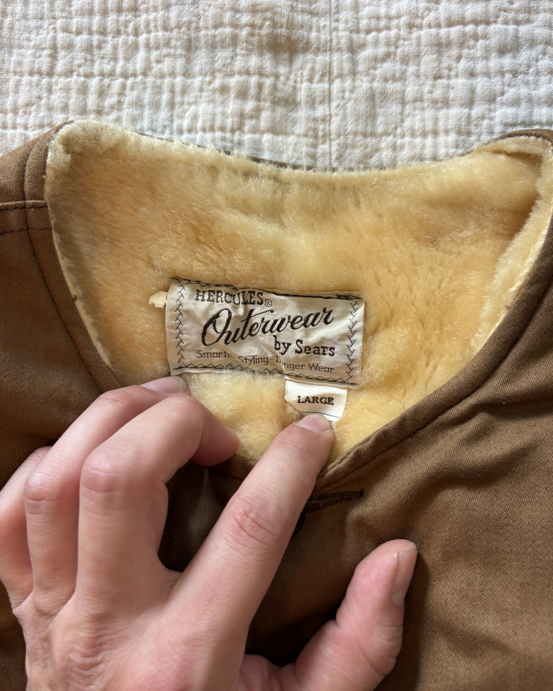 1950's Hercules Shearling Lined Vest
