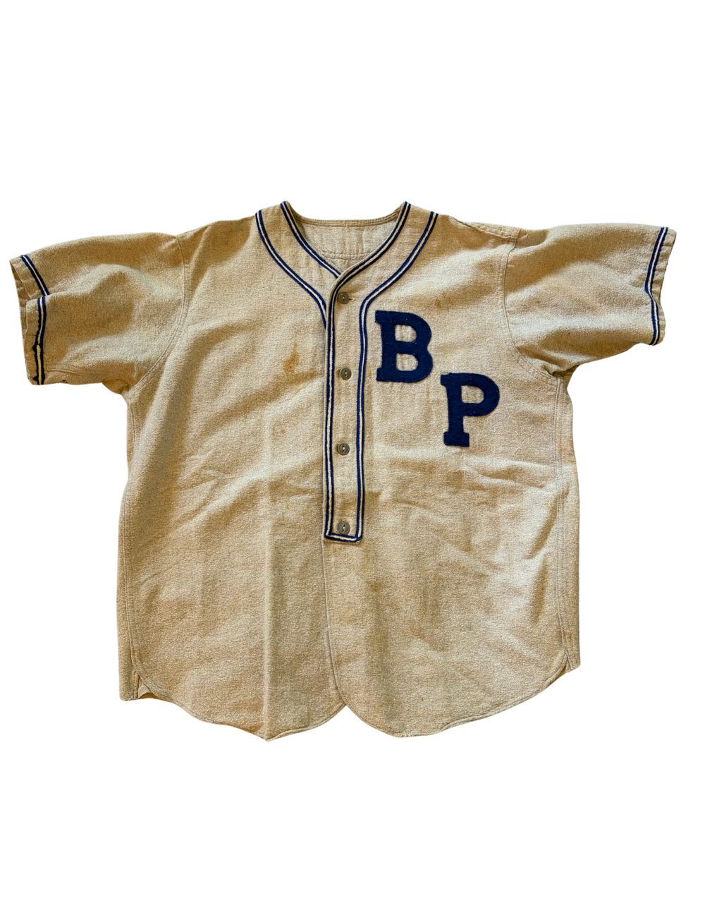 1950's Baseball Jersey with Felt Lettering