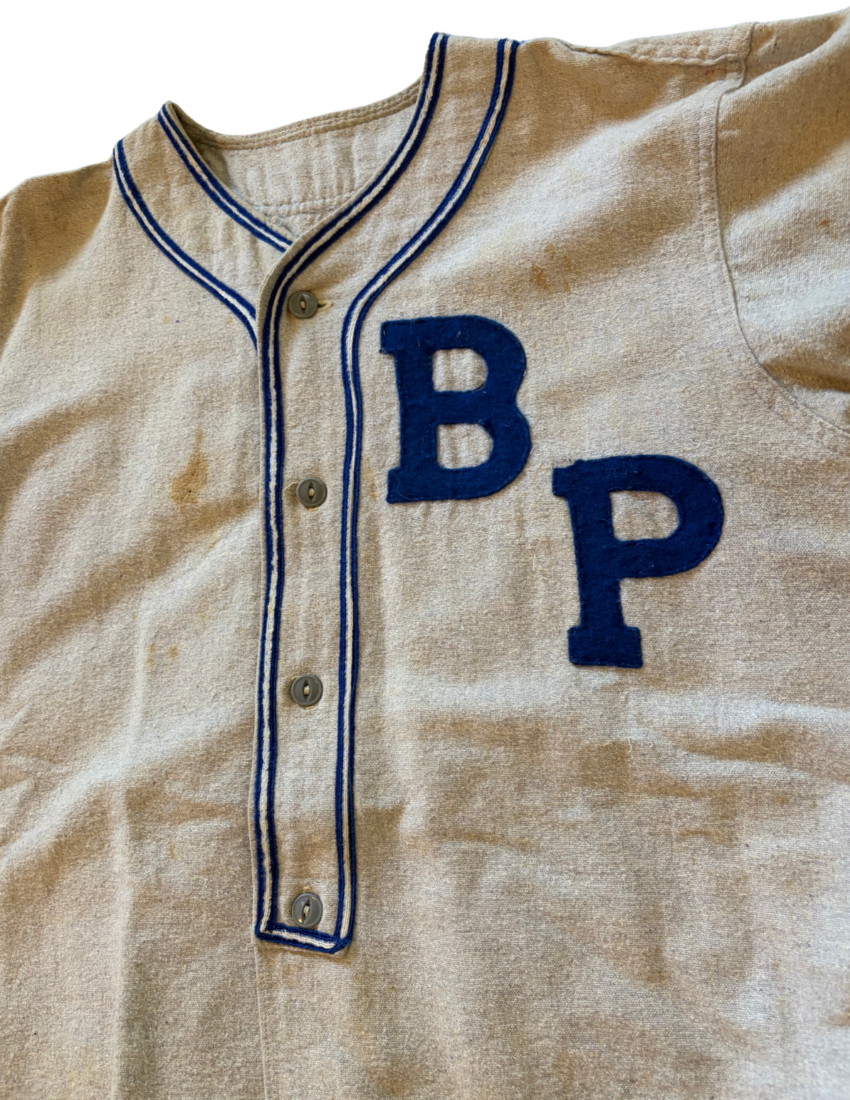 1950's Baseball Jersey with Felt Lettering