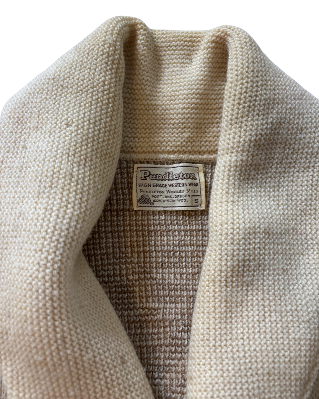 1970's Pendleton Wool Shawl Collar Aztec Cardigan