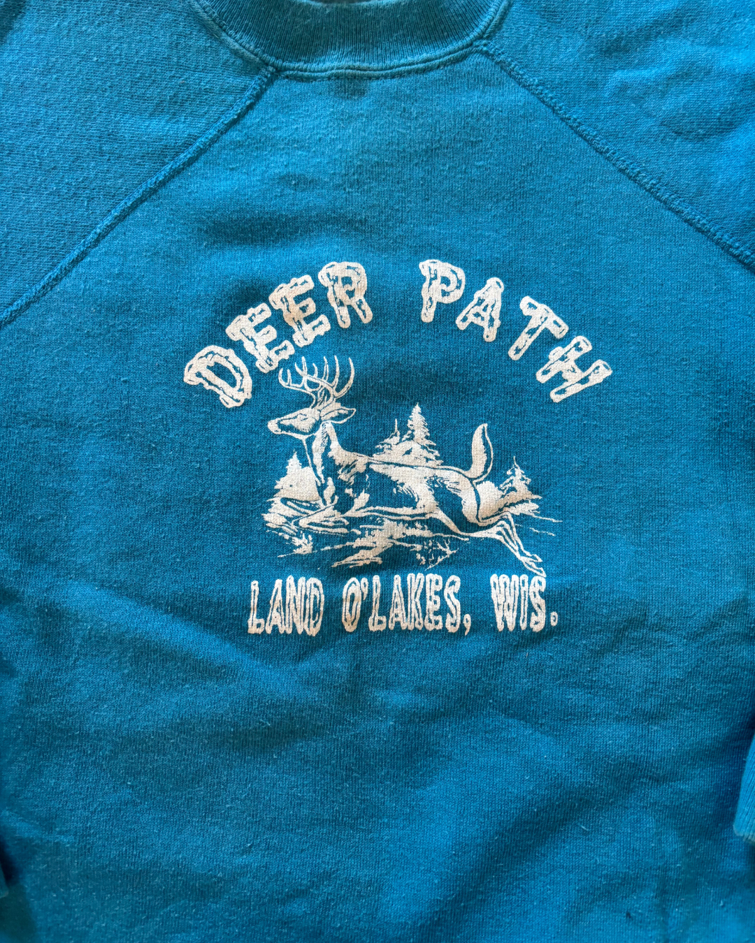 Raglan Sleeve Deer Path Sweatshirt