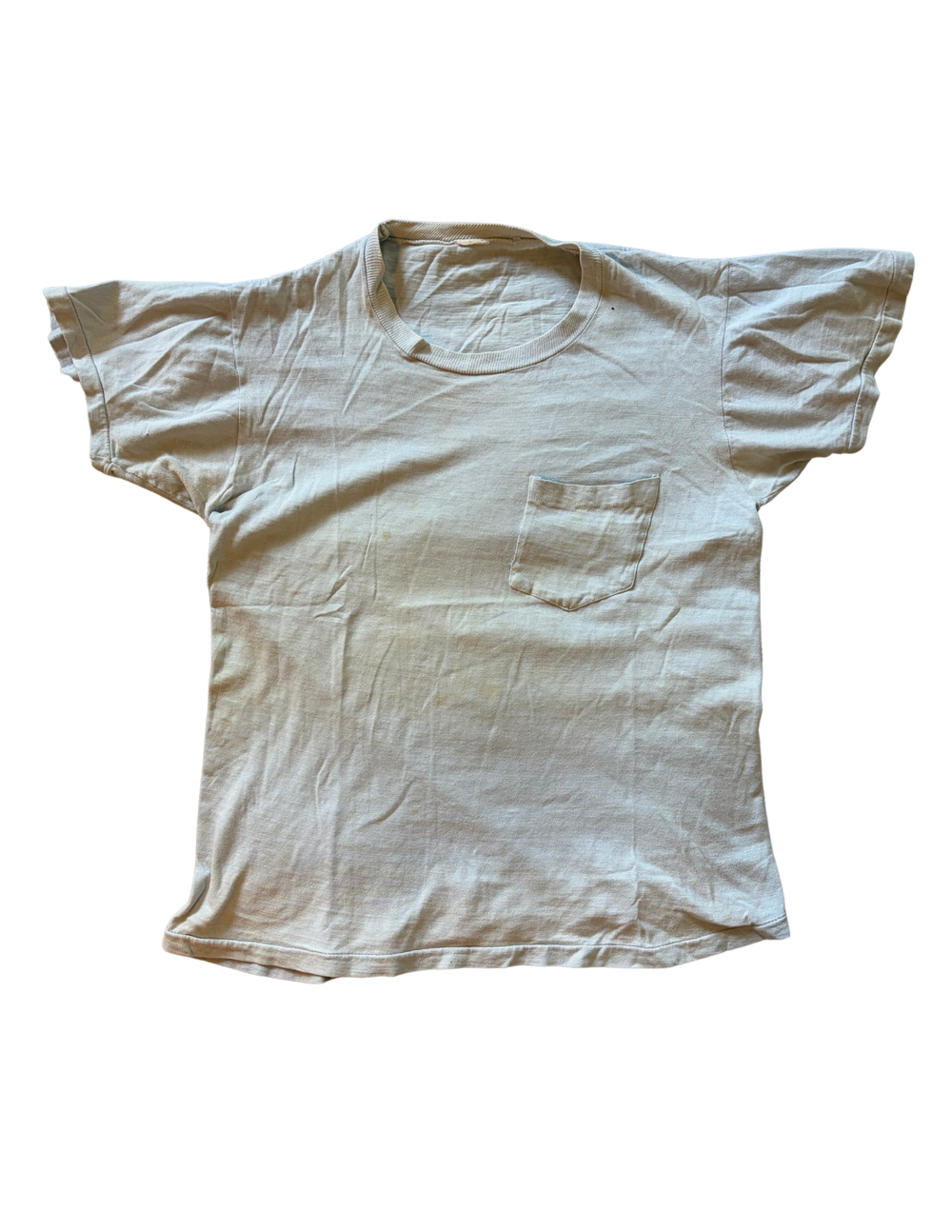 1960's Baby Blue Cotton T Shirt