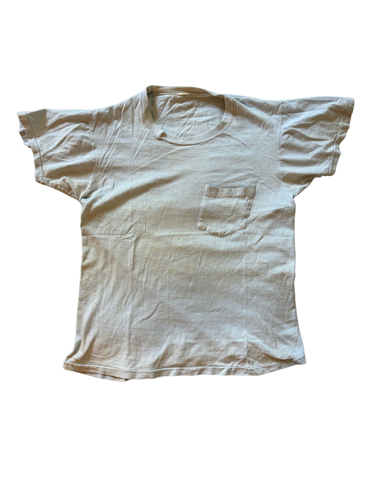 1960's Baby Blue Cotton T Shirt