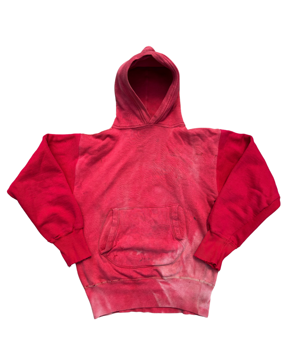 Faded 1950's Two Tone Red Hoodie