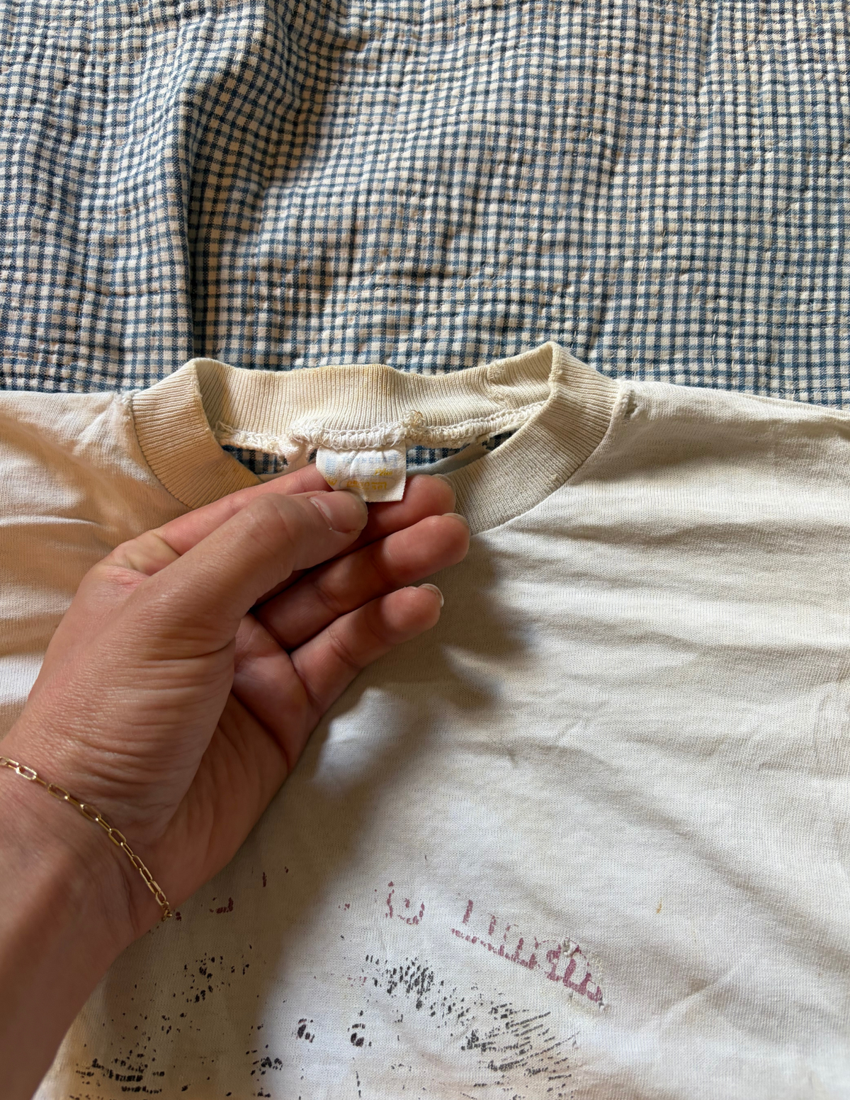 Distressed 1960's Penney's Graphic Cotton T Shirt