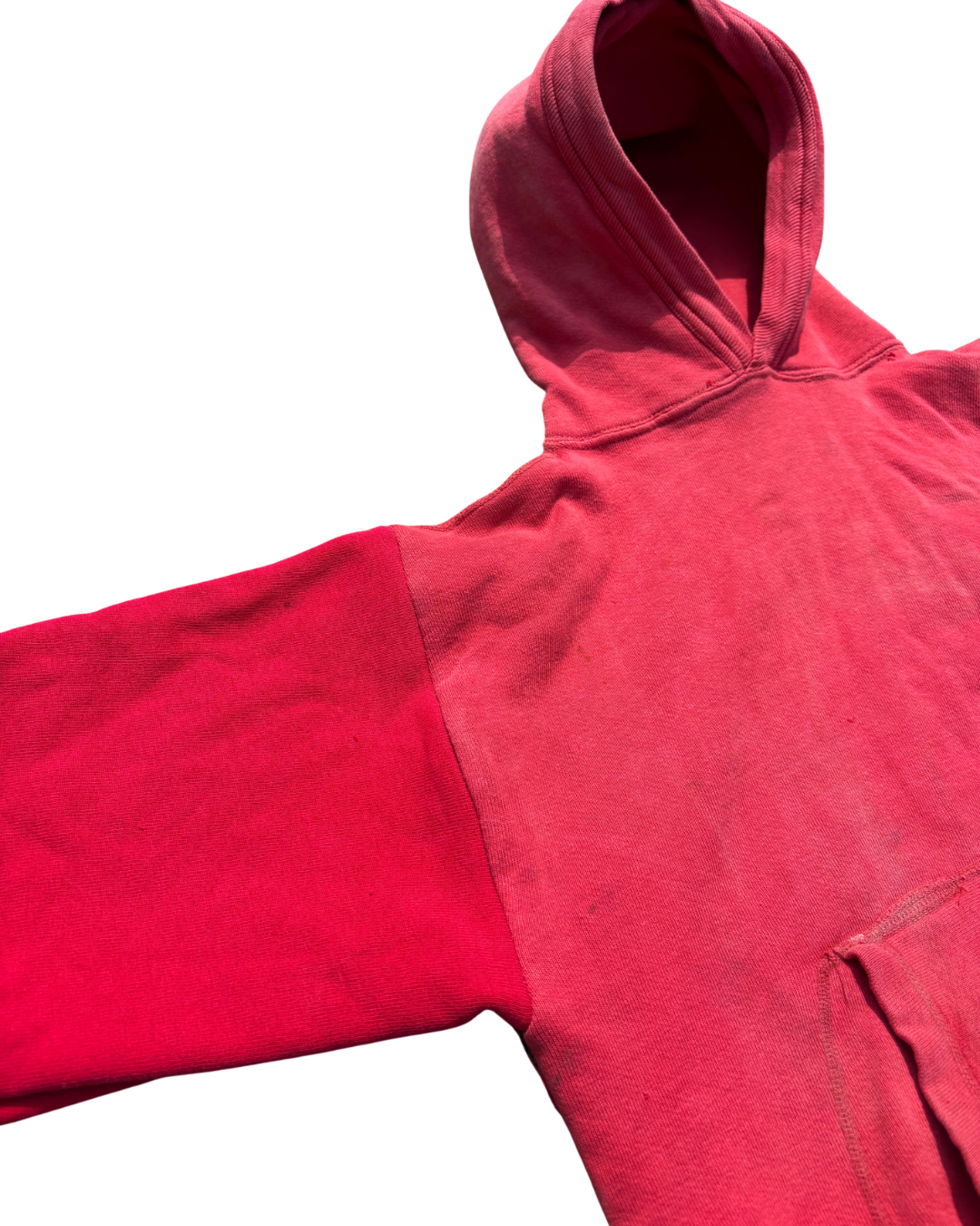 Faded 1950's Two Tone Red Hoodie
