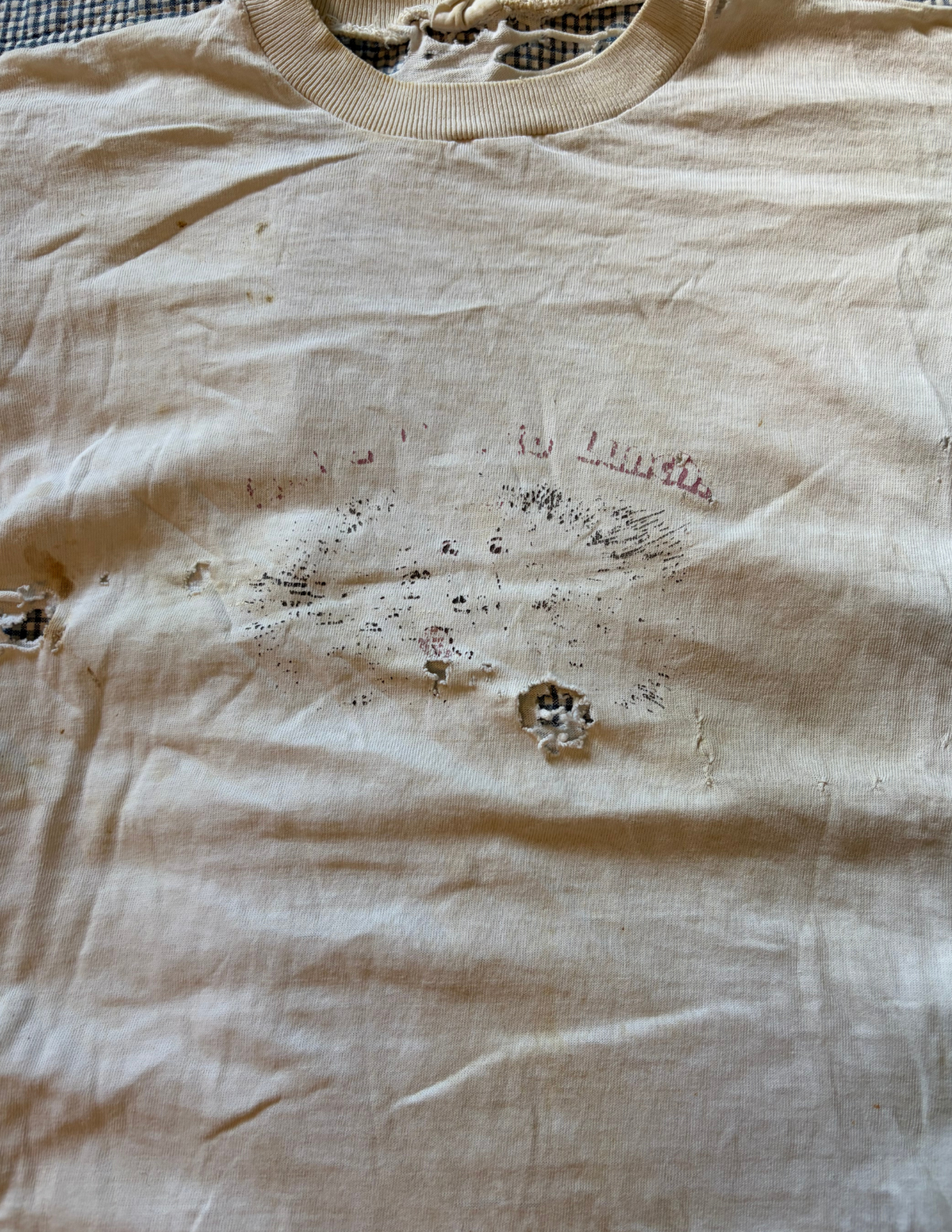 Distressed 1960's Penney's Graphic Cotton T Shirt