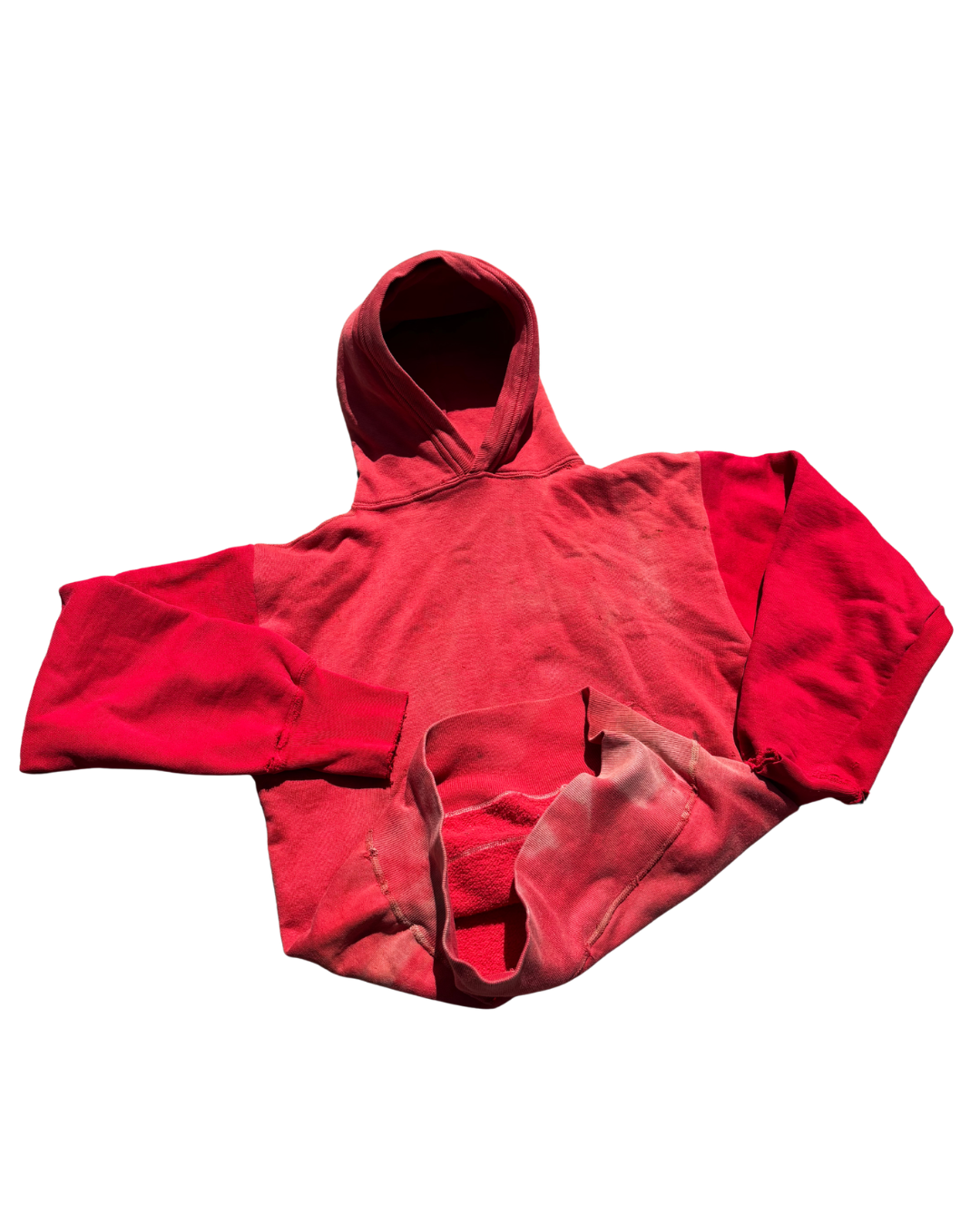 Faded 1950's Two Tone Red Hoodie