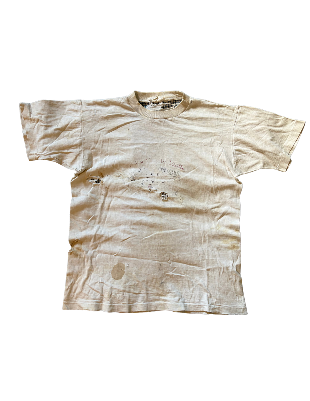Distressed 1960's Penney's Graphic Cotton T Shirt